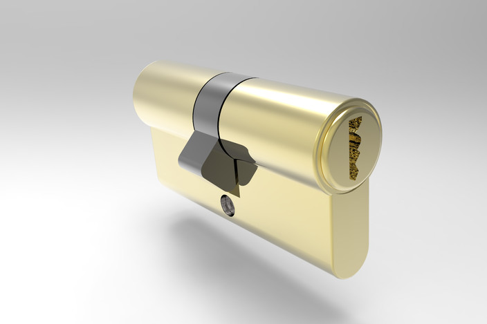 قفل طراحی شده در سالیدورک و کتیا
